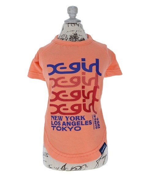 X-girl 犬 服 X-girl/トランスペアレントミルズロゴT : ZOZOTOWN Yahoo