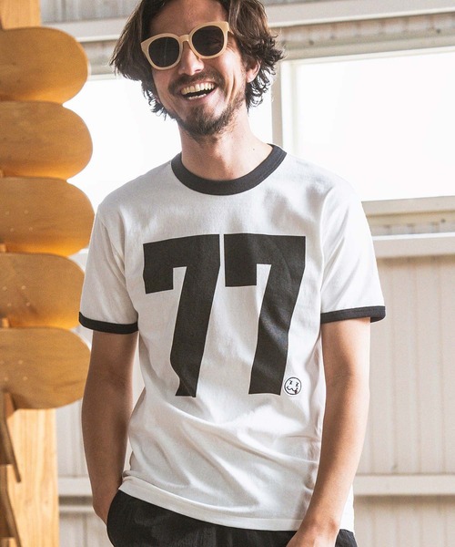 seventy seven tシャツ mt8993- middle onz S-S ringer t-shirts (big