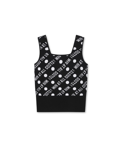 は自分にプチご褒美を ベスト ジレ 「WAAC」WOMENS レタリング ニットベスト レディースウェア