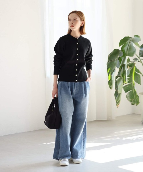 JOURNAL STANDARD LUXE タック ワイド デニム パンツ JOURNAL STANDARD ジーンズ デニム デニムパンツ 「追加3」2