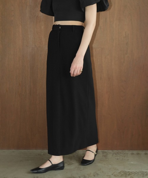 CLANE（クラネ） ロング スカート RIB STRIPE STRAIGHT SKIRT