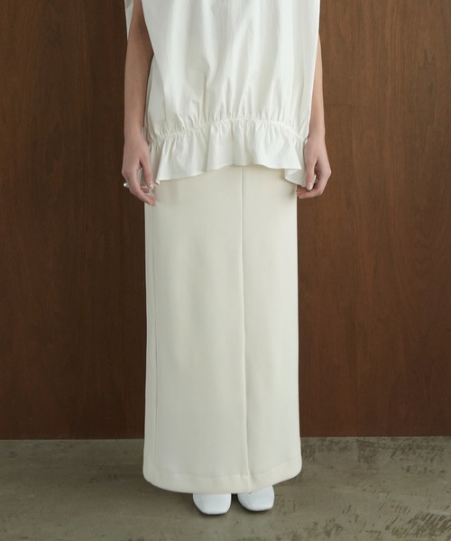 タグ付　CLANE クラネ　RIB STRIPE STRAIGHT SKIRT CLANE（クラネ） ロング スカート RIB STRIPE STRAIGHT SKIRT