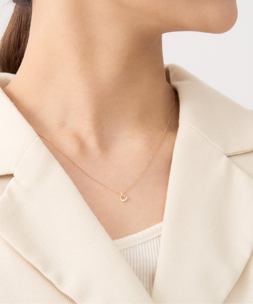 Jewel closet by L&Co. ネックレス K18 ダイヤモンド イニシャル