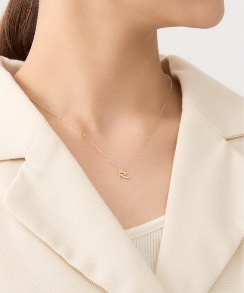 Jewel closet by L&Co. ネックレス K18 ダイヤモンド イニシャル