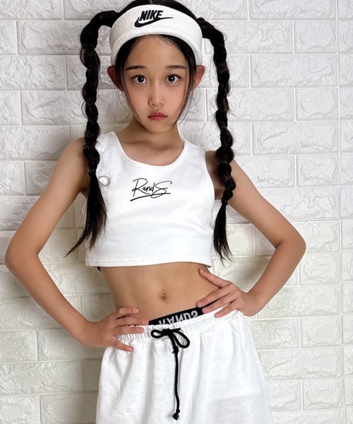 RandS タンクトップ 肌着 スポブラ風ショートタンク キッズ 子供服