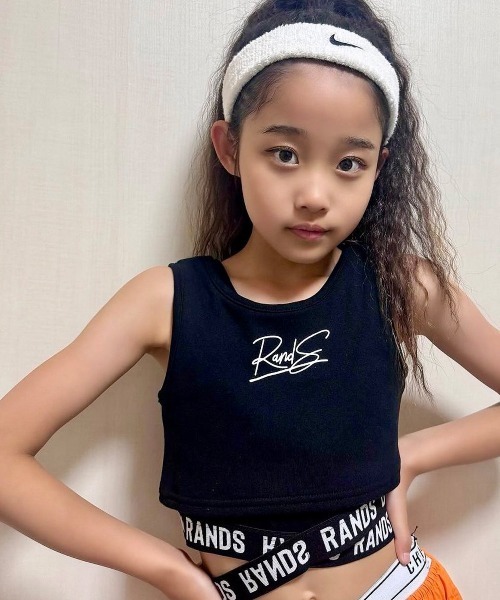 RandS タンクトップ 肌着 スポブラ風ショートタンク キッズ 子供服