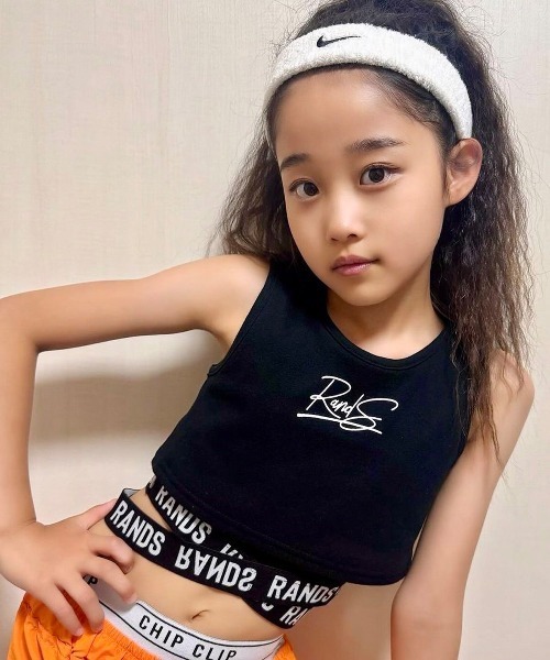 RandS タンクトップ 肌着 スポブラ風ショートタンク キッズ 子供服