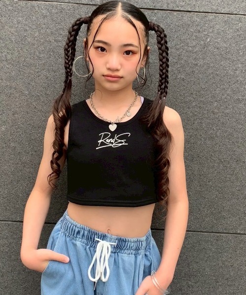 RandS タンクトップ 肌着 スポブラ風ショートタンク キッズ 子供服
