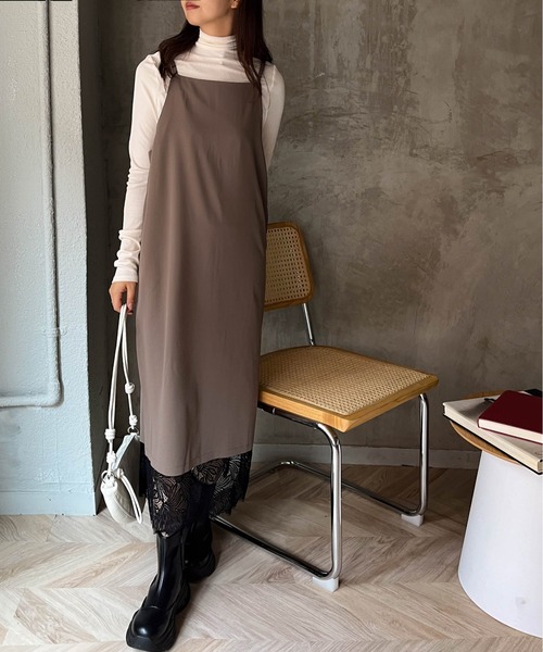 Ketty Cherie ワンピース レース前後2wayキャミワンピース「洗濯機で  