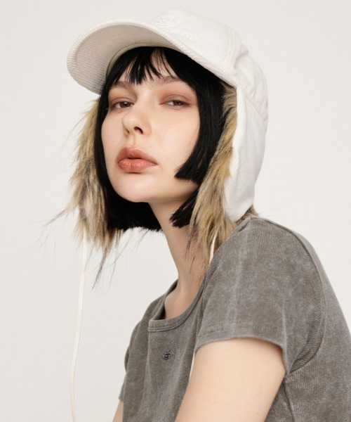 SLY キャップ 帽子 S LOGO EARMUFF CAP エス ロゴ イヤーマフ