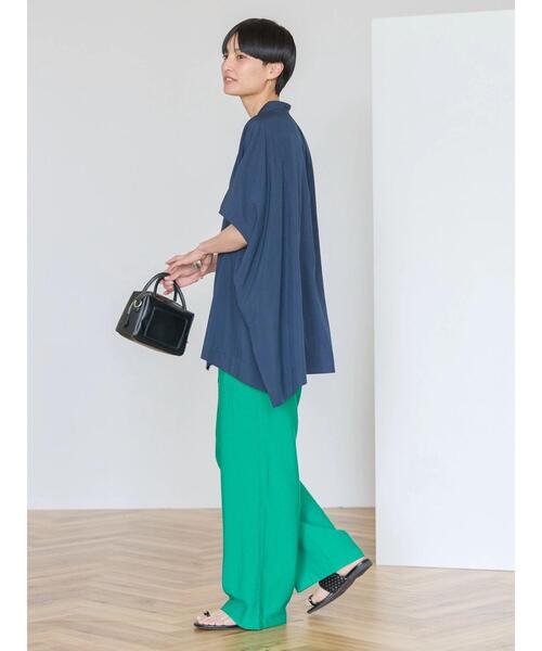 ブラウス シャツ 「接触冷感」 パフスリーブシャツ レディース AMERICAN HOLIC シャツ ブラウス 接触冷感ポンチョフレンチ