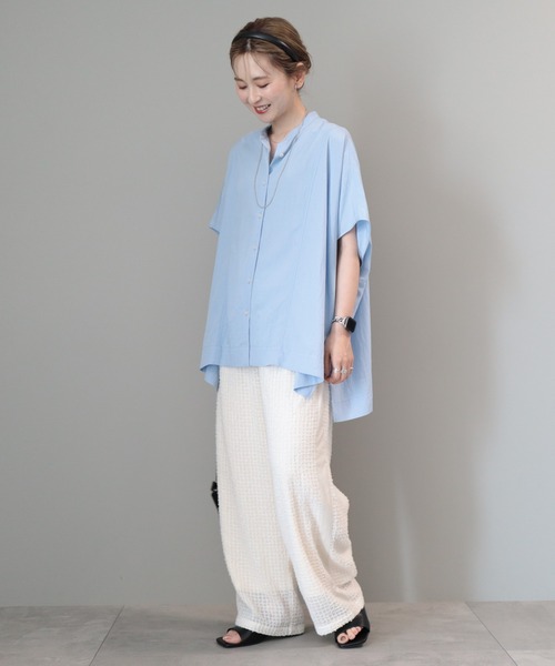 AMERICAN HOLIC シャツ ブラウス 接触冷感ポンチョフレンチ