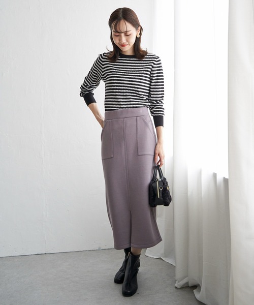 IKKA LOUNGE ニット セーター ミニケーブルニットプルオーバー