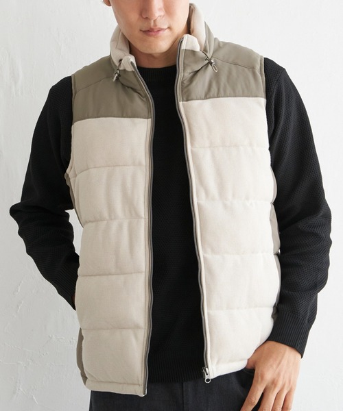 ikka（イッカ） ダウンベスト ベスト sorona(R)コンビ中綿ベスト