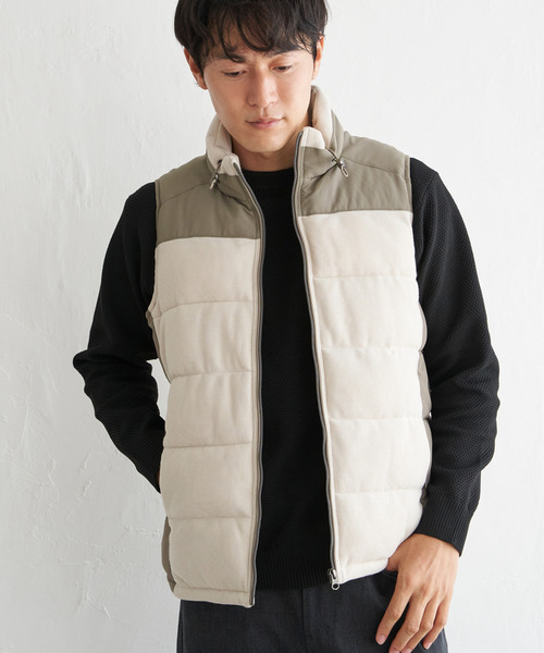 ikka（イッカ） ダウンベスト ベスト sorona(R)コンビ中綿ベスト