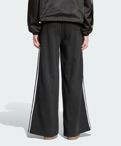 スリーストライプス ルーズ フレンチテリー ワイドレッグパンツ  