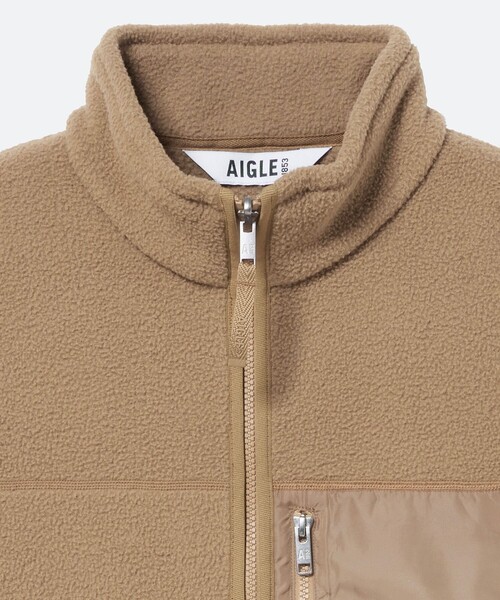 AIGLE（エーグル） ブルゾン アウター ジップアップ シェルパフリース