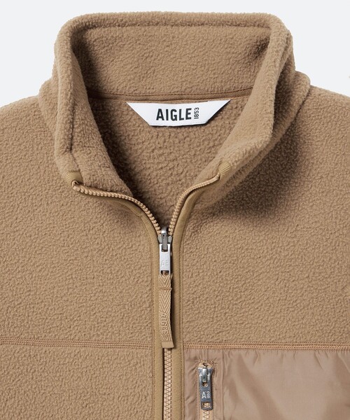 AIGLE（エーグル） ブルゾン アウター ジップアップ シェルパフリース