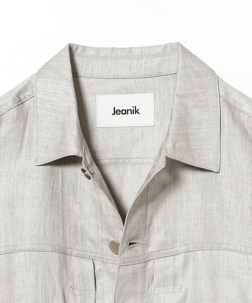 ブルゾン アウター 「別注」Jeanik / リネン 2ndタイプ ブルゾン メンズの画像