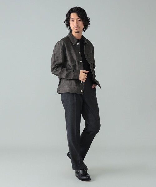 ブルゾン アウター 「別注」Jeanik / リネン 2ndタイプ ブルゾン メンズの画像
