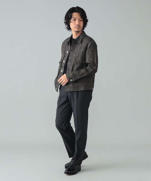 ブルゾン アウター 「別注」Jeanik / リネン 2ndタイプ ブルゾン メンズの画像