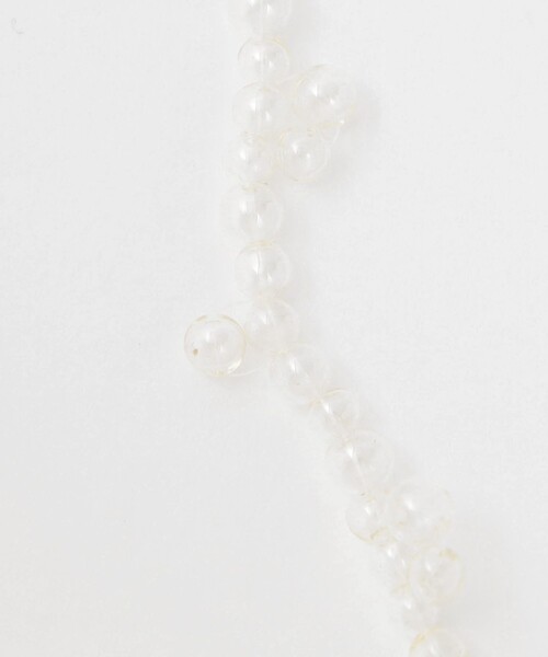 ＜TOILE＞GLASS BEADS NECKLACE CLEAR/ネックレス STEVEN ALAN ネックレス 「TOILE」GLASS BEADS NECKLACE CLEAR
