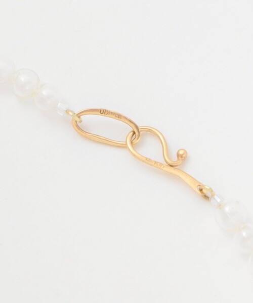 ＜TOILE＞GLASS BEADS NECKLACE CLEAR/ネックレス STEVEN ALAN ネックレス 「TOILE」GLASS BEADS NECKLACE CLEAR