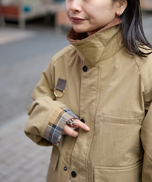 Barbour SPEYコート レディース Size10 Lインナーベスト付き