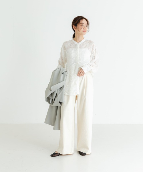 新品☆未使用】BRAHMIN ワイドレッグデニム レディース 白 36 その他