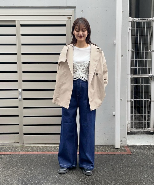 デニム ワイドパンツ クラシック ダークブルー レディース URBAN RESEARCH ジーンズ デニム デニムパンツ 「3サイズ展開