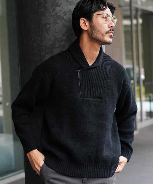 JIGGYS SHOP（ジギーズショップ） セーター ニット ショールカラー