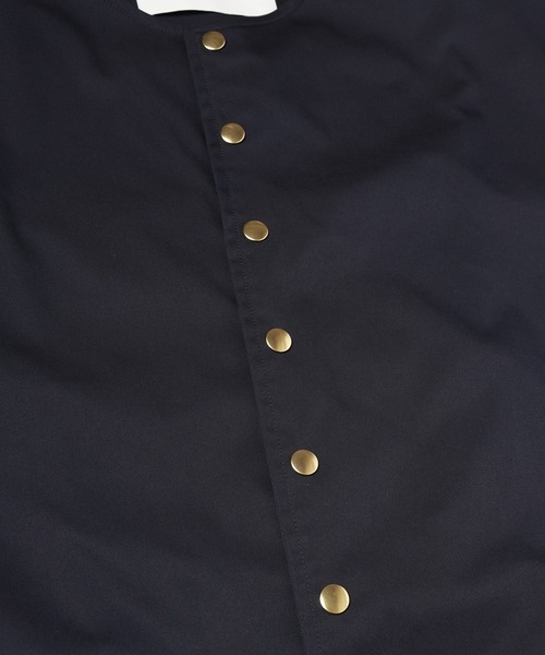 ジャケット・アウター CULLNI Chambray Twill High Neck Blouson CULLNI ジャケット ノーカラージャケット High Count Stretch