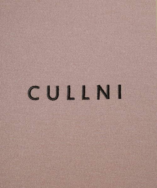 23ss クルニ CULLNI クルーネックロゴTシャツ ビッグシルエット 茶色 CULLNI tシャツ Logo Embroidery Ponte Rome Pullover メンズ