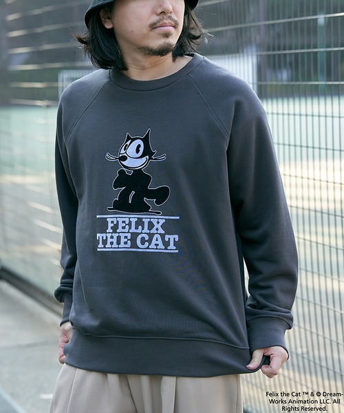milkboy CAT EYES 猫 ネコ キャット スウェット トレーナー MILKBOY - KRY 「DENANI」 ねこCAT 紫 パープル スウェットの通販 by
