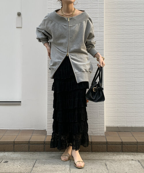 DouDou スカート レースティアードスカート : ZOZOTOWN Yahoo!店