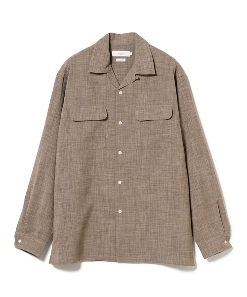 B：MING by BEAMS シャツ 「セットアップ対応」リネンライク