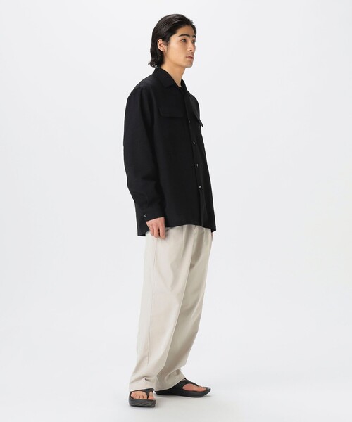 B：MING by BEAMS シャツ 「セットアップ対応」リネンライク