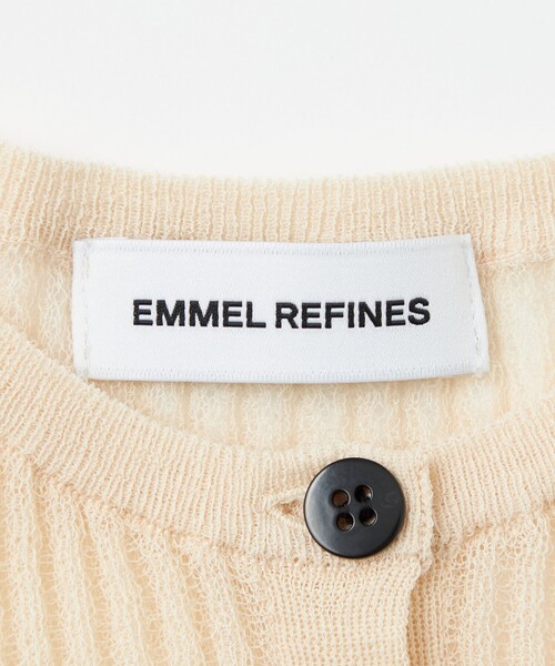 EMMEL REFINES カーディガン 「EMMEL REFINES」EM リブジャ