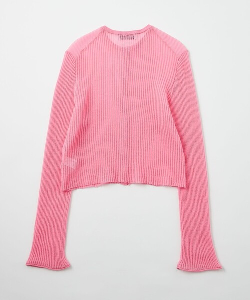EM リブジャカード シアー カーディガン UNITED ARROWS green label relaxing｜<EMMEL REFINES>EM リブ