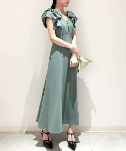 SNIDEL ワンピース リボンショルダードレス : ZOZOTOWN Yahoo!店