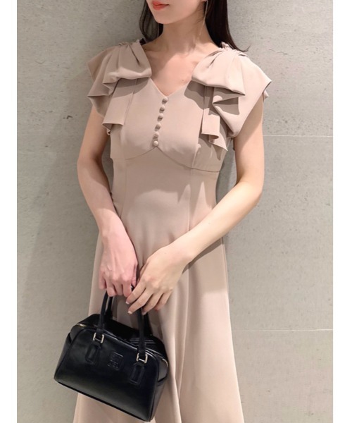 SNIDEL ワンピース リボンショルダードレス : ZOZOTOWN Yahoo!店