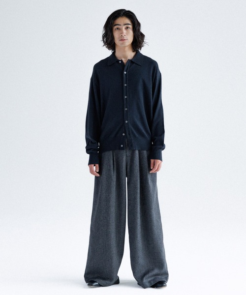 SINSS カーディガン Knit polo cardigan / ニットポロ