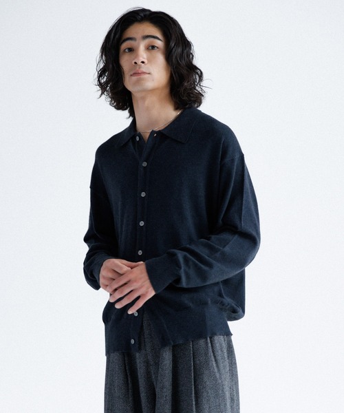SINSS カーディガン Knit polo cardigan / ニットポロ