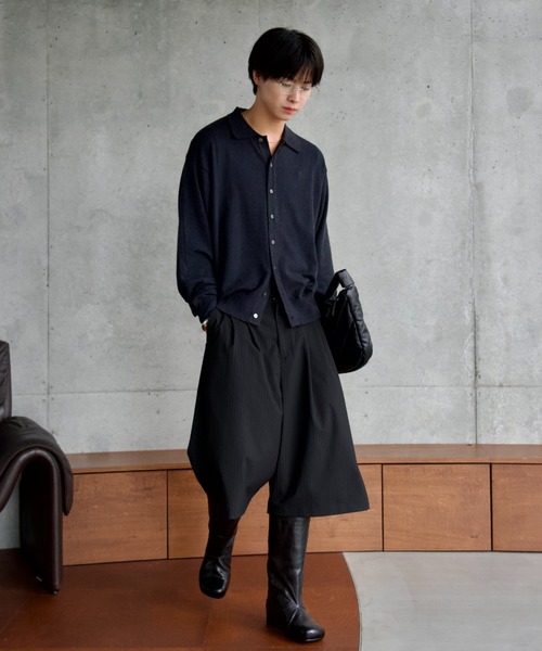 SINSS カーディガン Knit polo cardigan / ニットポロ