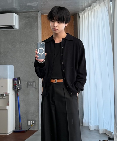 SINSS カーディガン Knit polo cardigan / ニットポロ