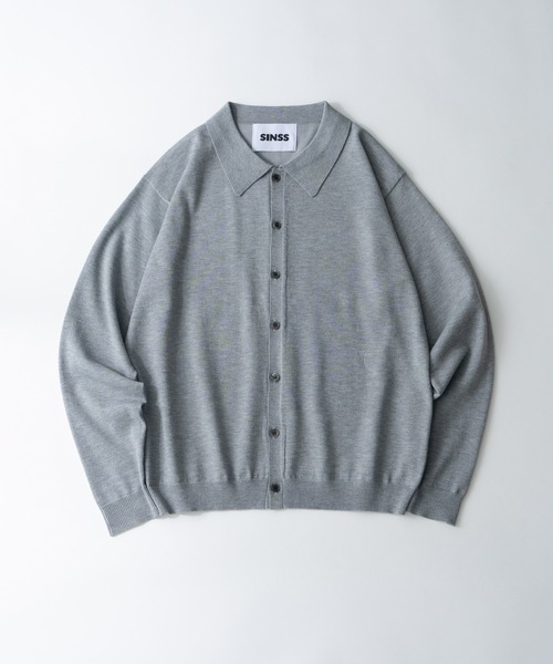 SINSS カーディガン Knit polo cardigan / ニットポロカーディガン
