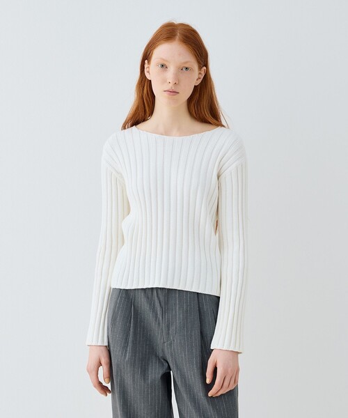 GALERIE VIE（ギャルリー ヴィー） ニット セーター ワイドリブ クルー