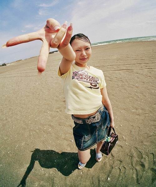 tシャツ X-girl x PIKO S/S BABY TEE レディース X-girl x PIKO S/S BABY TEE（Tシャツ/カットソー）｜Piko（ピコ