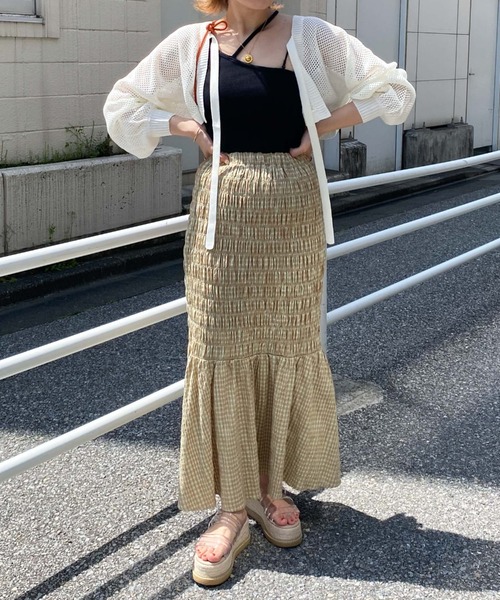 「archives」 ニットボレロ MEDIUM オフホワイト レディース_画像5