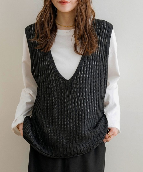 BEAMS MEN｜メッシュ ニット ベスト | Rakuten Fashion(楽天